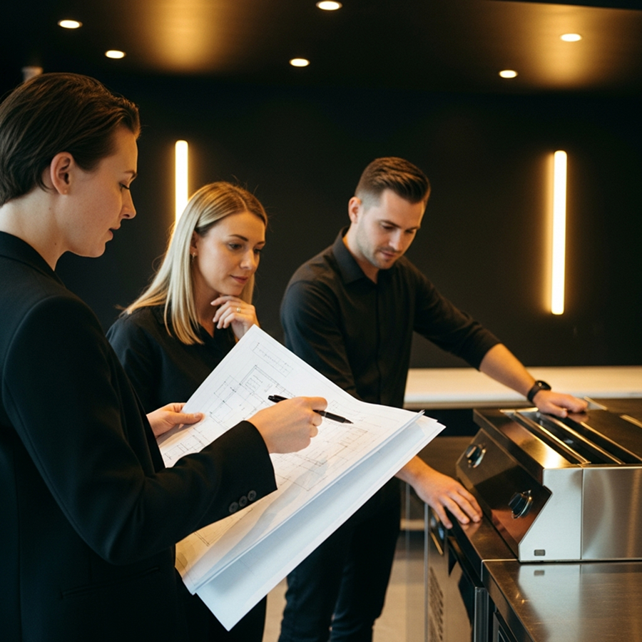 Equipo Los Reyes coordinando la puesta en marcha